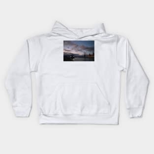 Sunset on the River Blyth Kids Hoodie